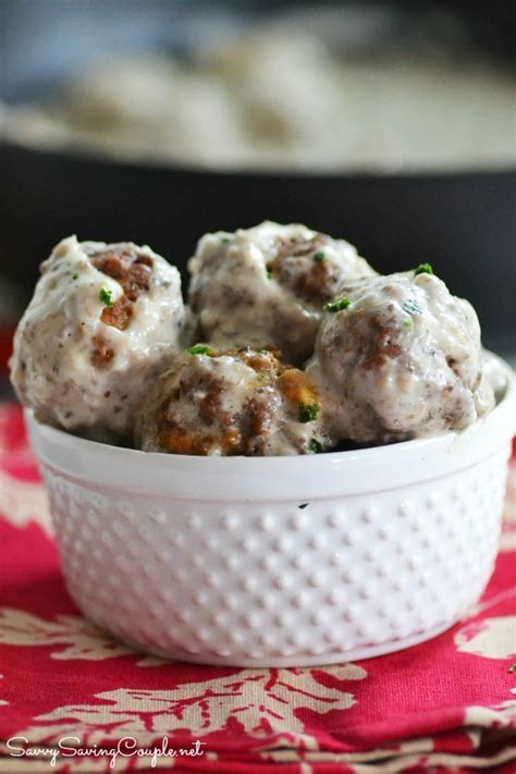 This savoury soup is perfect for using up a garden glut and great for dinner parties. Savory French Onion Meatballs in a Mushroom Cream Sauce ...