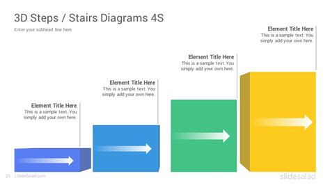 3d Steps And Stairs Infographics Powerpoint Template Updated Slidesalad