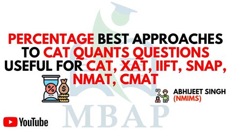 Percentage I Best Approaches To CAT Quants Questions I Useful For CAT