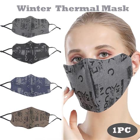 Buy Mms 1pc Adult Printed Outdoor Reusable Washable Adjustable Winter