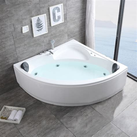 Luxury Cassia Freestanding Corner Bathtub Jacuzzi Whirlpool Inovo
