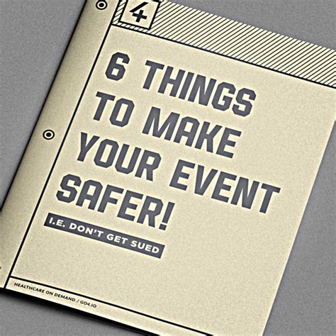 Running A Safe Event The Ultimate Guide Go4 Blog