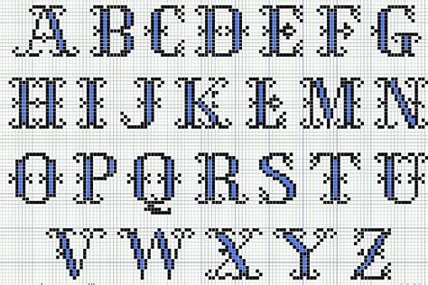 Cross Stitch Alphabet Chart Vintage Crafts And More