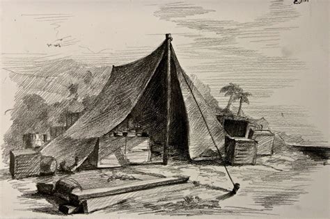 Robinson Crusoe Camp Piratey Robinson Crusoe Tent Drawing Camping Shelters