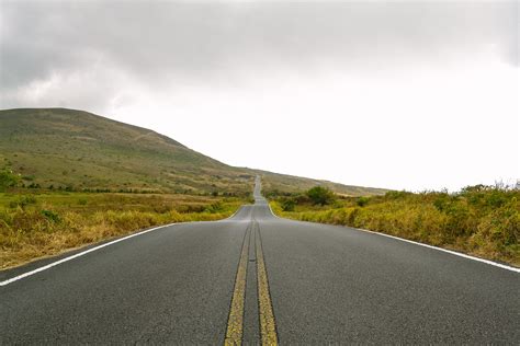 Free Images Grass Hill Driving Asphalt Overcast Lane Road Trip