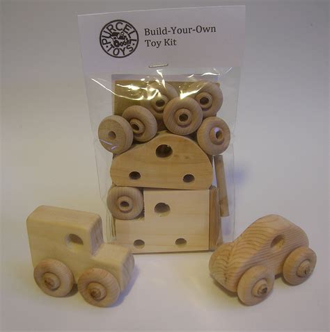Handcrafted Wooden Build Your Own Toys Set Of Two Kits