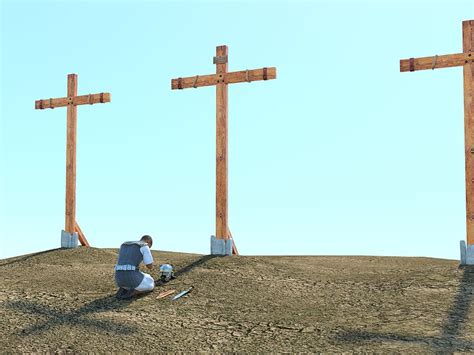 Kneeling At The Cross Wallpaper
