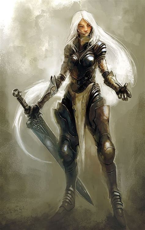 Aasimar Paladin Female Armor Fantasy Female Warrior Woman Warrior