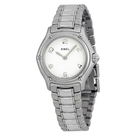 Ebel Classic White Dial Stainless Steel Ladies Watch 9090211 10665p