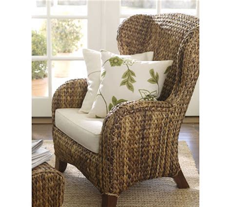 Do not contact me with unsolicited services or offers. Pottery Barn Seagrass Wingback Chair - copycatchic