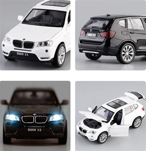 High detailing of the model cars, trucks, aeroplanes and even construction vehicles, will amaze collectors. BMW X3 1:32 Model Cars Toys Sound&Light Alloy Diecast ...