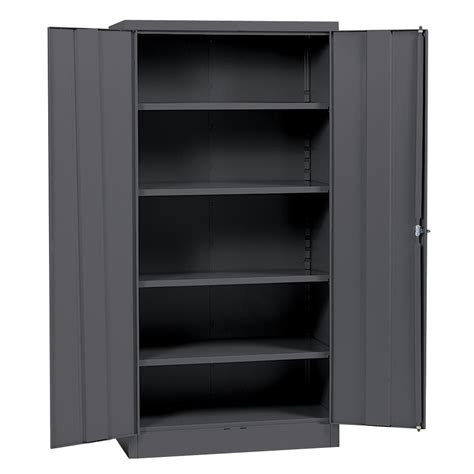 The three adjustable shelves can hold up to 150 lbs. Edsal 72"H x 36"W x 18"D Steel Cabinet - Tools - Garage ...