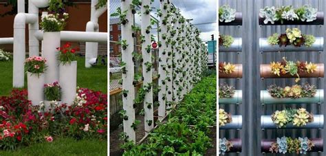 Diy Vertical Pvc Planter Home Design Garden