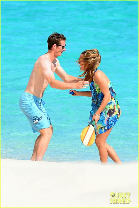 Full Sized Photo Of Shirtless Andy Murray Ibiza Beach Besos With Kim