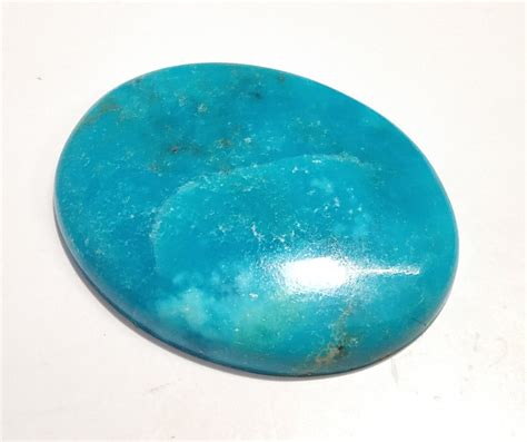 Natural American Blue Kingman Turquoise Oval Shape Cabochon Etsy