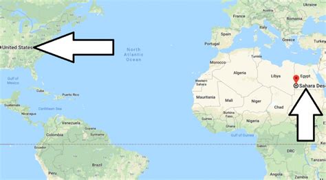 It is bigger than the total area of australia and almost as large as continental united states. Where is the Sahara Desert? Located On A Map | Where is Map