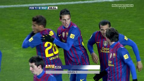 Barcelona Vs Real Sociedad La Liga 04 02 2012 720p Youtube