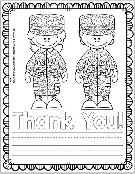 It's time to get patriotic with these memorial day coloring pages! Free Memorial Day Coloring Page and Thank You Notes ...