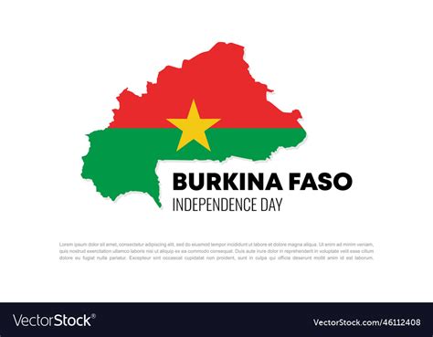 Burkina Faso Independence Day Background Banner Vector Image