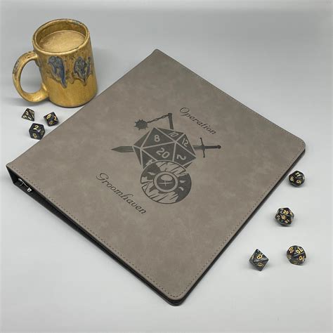 Dnd Personalized 3 Ring Binder Gaming Record Keeping T For Gamer