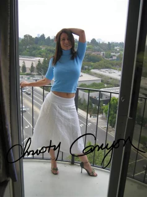 Christy Canyon Sexy Adult Film Star Autographed Signed 85x11 Photo 29