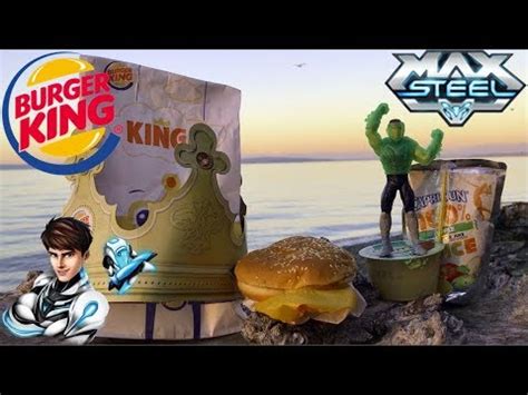 Bei burger king gibt es jetzt zu jedem king jr. Burger King Max Steel King Jr Meal Review - YouTube