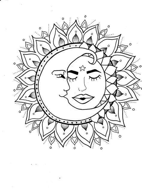 25 Free Printable Sun And Moon Coloring Pages Ajdinahakira