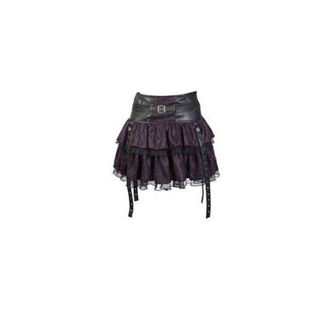 Red Layers Short Mini Gothic Skirt Liked On Polyvore Featuring Skirts