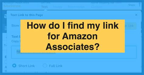 How To Find Your Amazon Associates Link Sell Saas