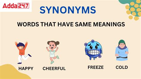 Synonyms Words Definition Meaning And Examples