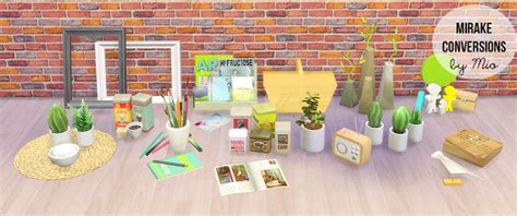 My Sims 4 Blog Mirake Clutter Conversions By Mio