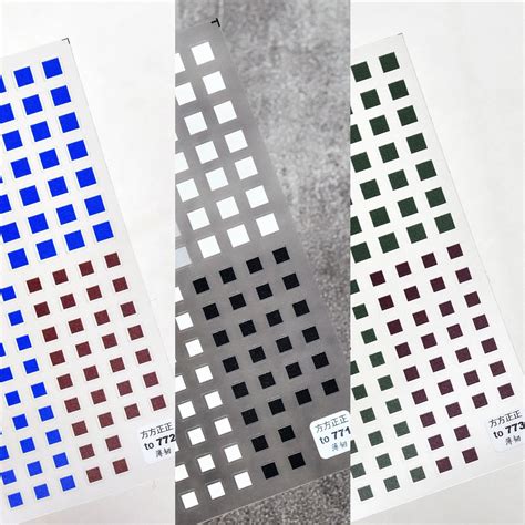 Colorful Square Plaid Nail Stickers Lattice Nail Foil Checkerboard Grid