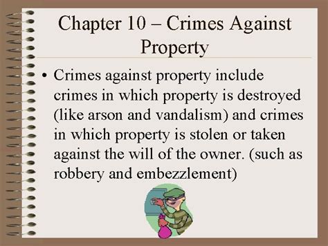 Chapter 10 Crimes Against Property Crimes Against Property