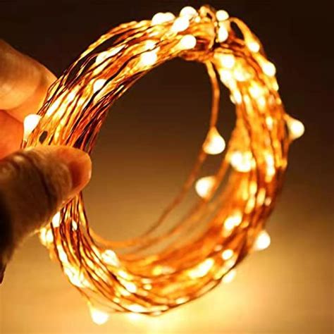 Sanniu Led String Lights Mini Battery Powered Copper Wire Starry Fairy