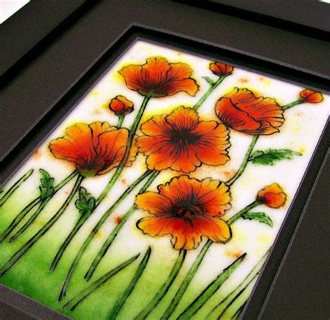 Painting On Glass Objects A Fascinating Art Project Glass Painting Fused Glass Wall Art
