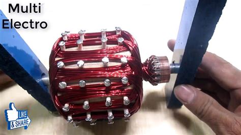 How To Make A Dc Motor With Wood And Screw Diy High Speed Dc Motor