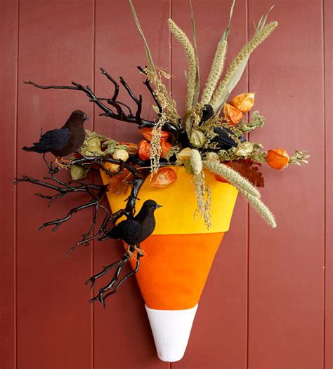 Craft A Simple Candy Corn Door Decoration For Halloween