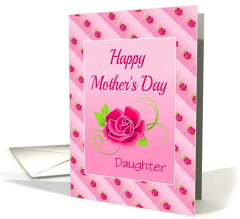 Mothers Day Rose For Daughter Custom Relationship Specific Card Happy Mothers Day Daughter