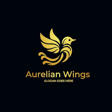 Golden Bird Logo Design For Modern Luxury Brand 35281617 Vector Art At