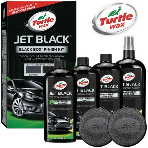 Turtle Wax Jet Black Box Detailing Finish Kit For Dark Cars 52731
