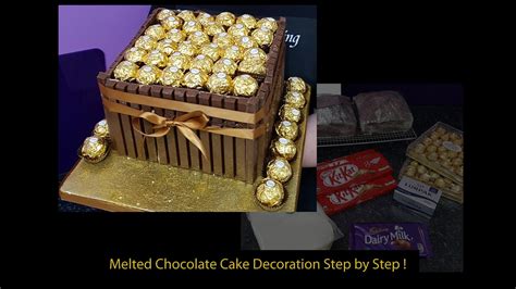 Chocolate, chocolate sprinkles, chopped hazelnuts, dutch cocoa powder and 3 more. Decorating Your Melted Chocolate Cake - YouTube