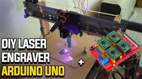 Diy Laser Engraver Cnc Machine From Printer Scanner Arduino Uno