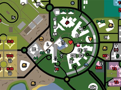 Gta San Andreas Styled Map Of My Uni By Vineet Kapil On Dribbble