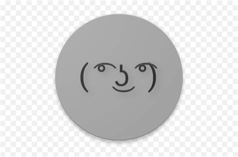 Lenny Face Necklace Circle Charm Happy Emojilenny Face Emoticon