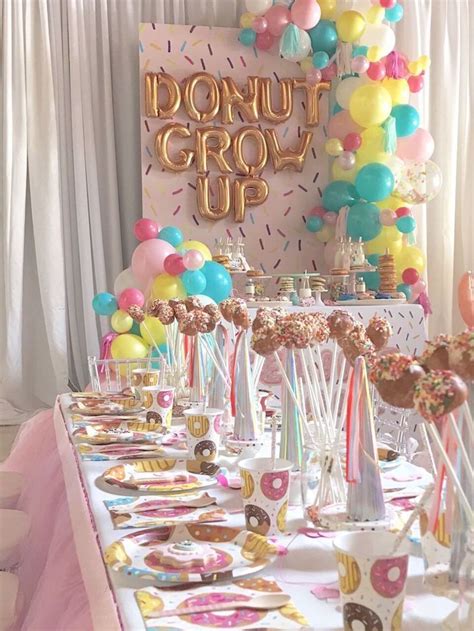 Donut Grow Up 1st Birthday Party Karas Party Ideas Donut Themed