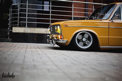 Hd Wallpaper Classic Yellow Vehicle Lada Vaz 2103 Low Classic Car