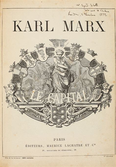 A Rare Inscribed Copy Of Karl Marxs Das Kapital Books