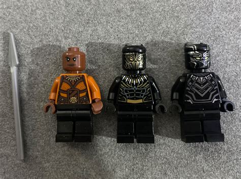 Authentic Lego Minifigure Black Panther Okoye Killmonger 76099 Super