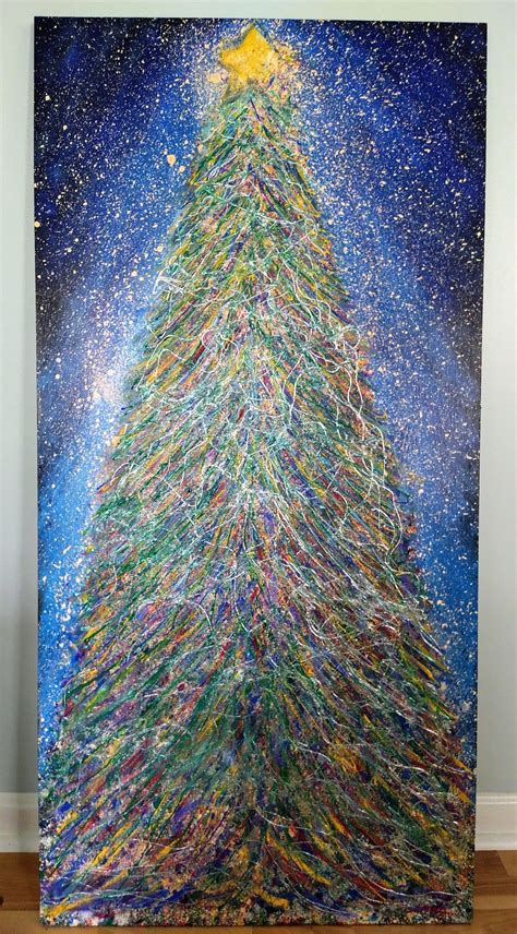 Christmas Tree Painting By Izzy