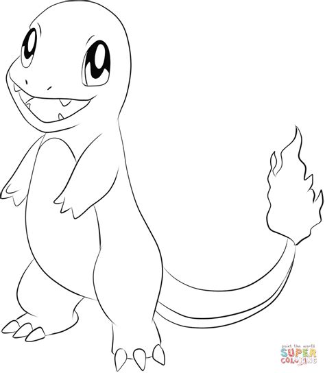 Charmander coloring page | Free Printable Coloring Pages